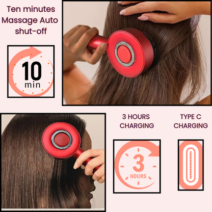 The BloomyLUX™  4 in 1 SMART SCALP THERAPY BRUSH