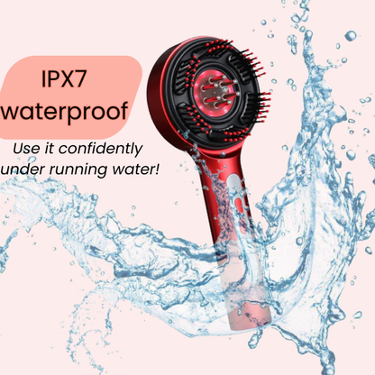 The BloomyLUX™  4 in 1 SMART SCALP THERAPY BRUSH